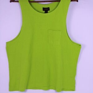 0273-CPO Provisions Neon Green Tank Top – Size Small
